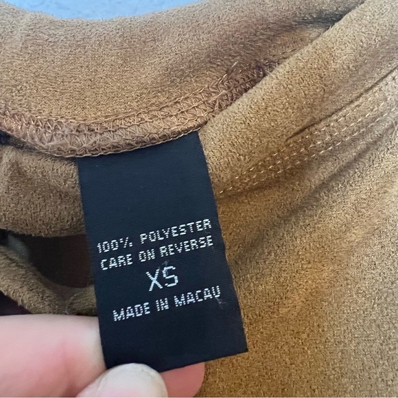 Vintage Y2K NY Jeans Wide Leg Faux Suede Pants XS - Picture 4 of 6